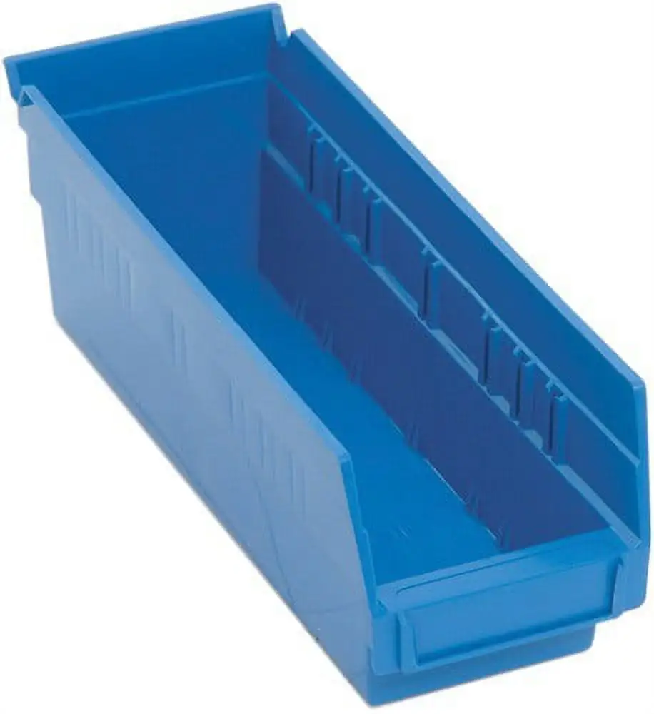 11 5/8 Deep x 2 3/4 Wide x 4 High Blue Shelf Bin