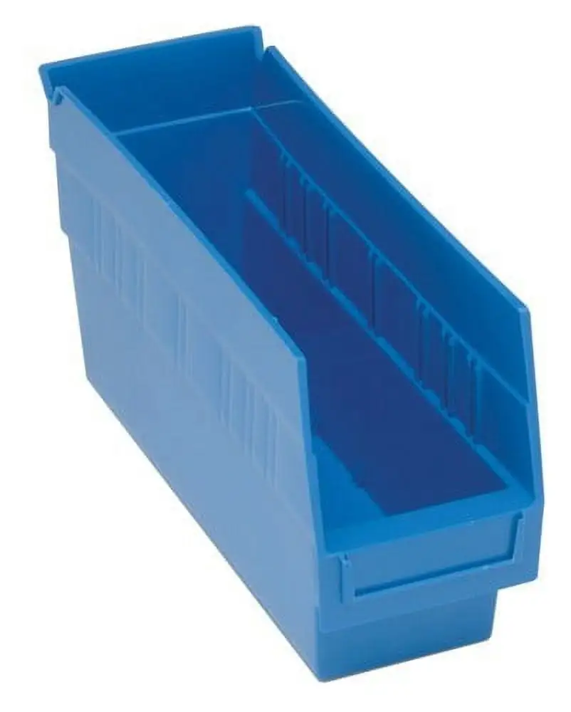 11 5/8 Deep x 4 1/8 Wide x 6 High Blue Shelf Bin