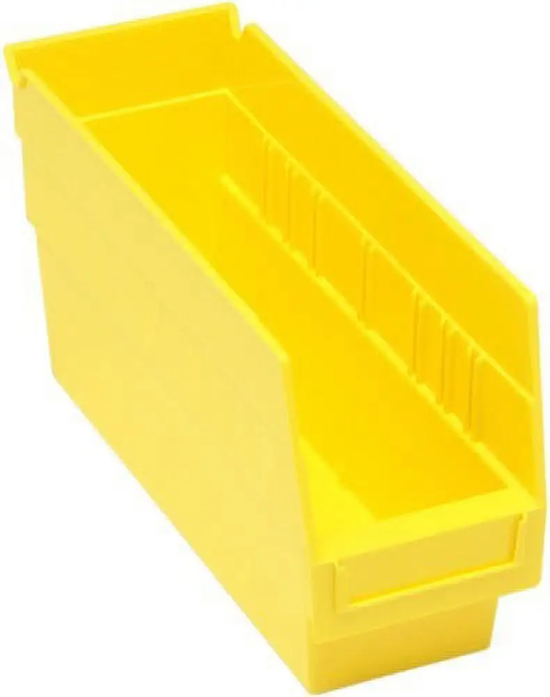 11 5/8 Deep x 4 1/8 Wide x 6 High Yellow Shelf Bin