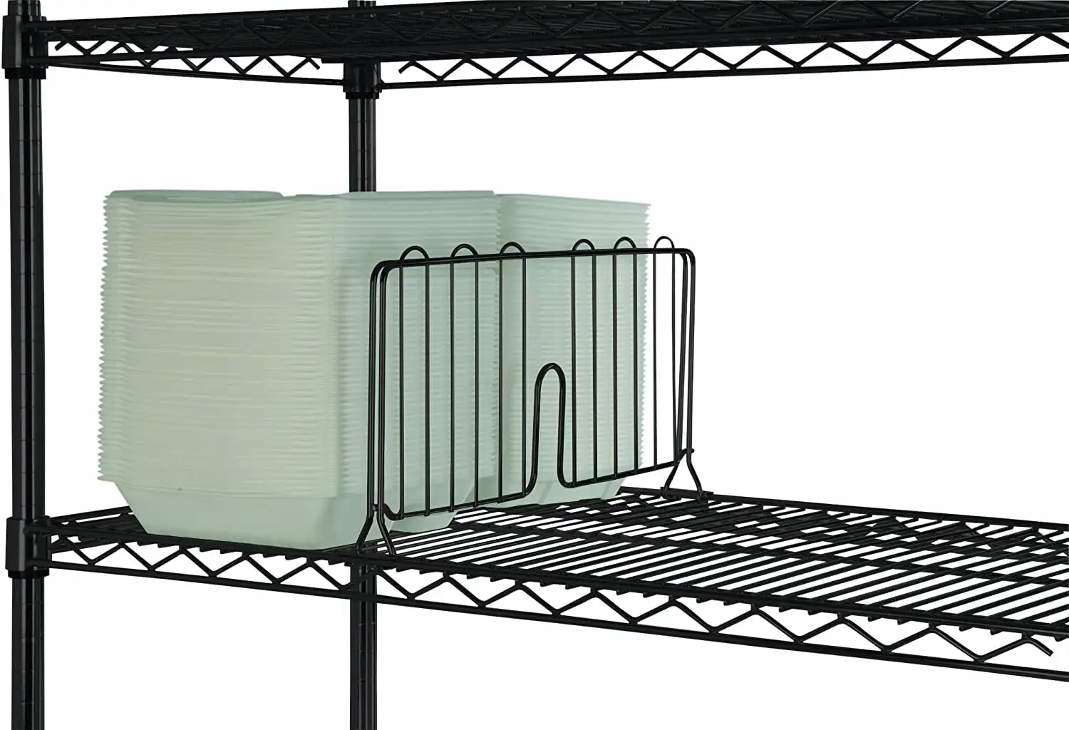 12 Wide Black Wire Shelf Divider