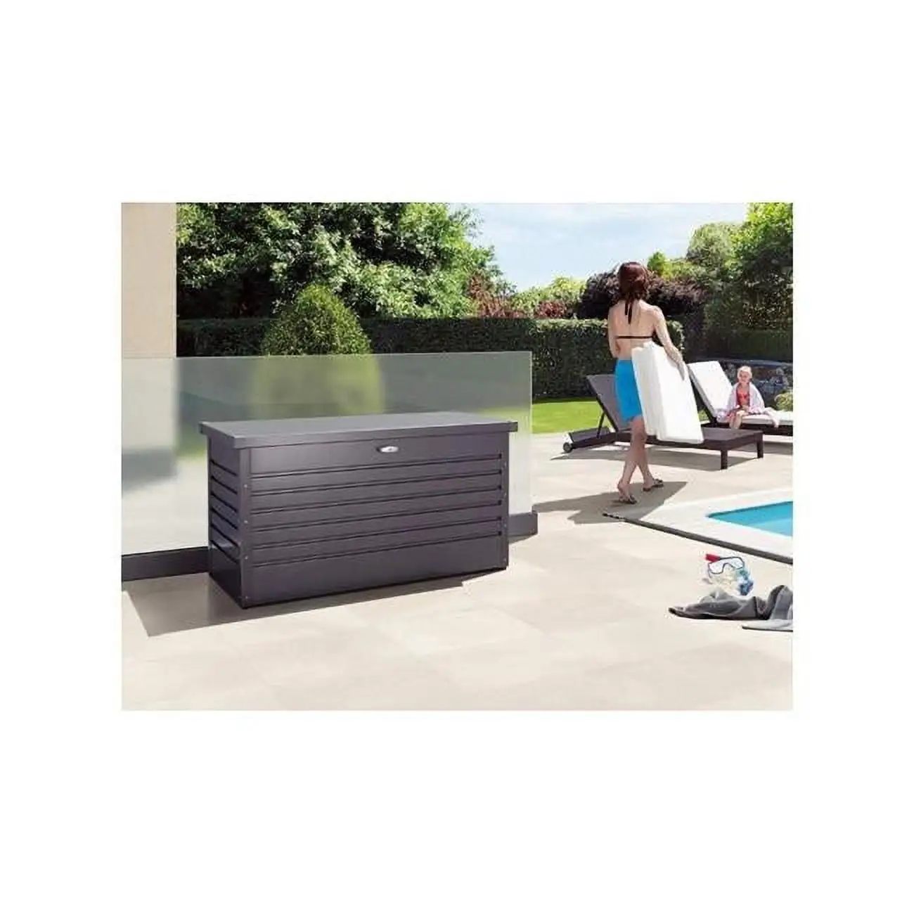 120 gal Leisure Time Deck Box -Dark Gray