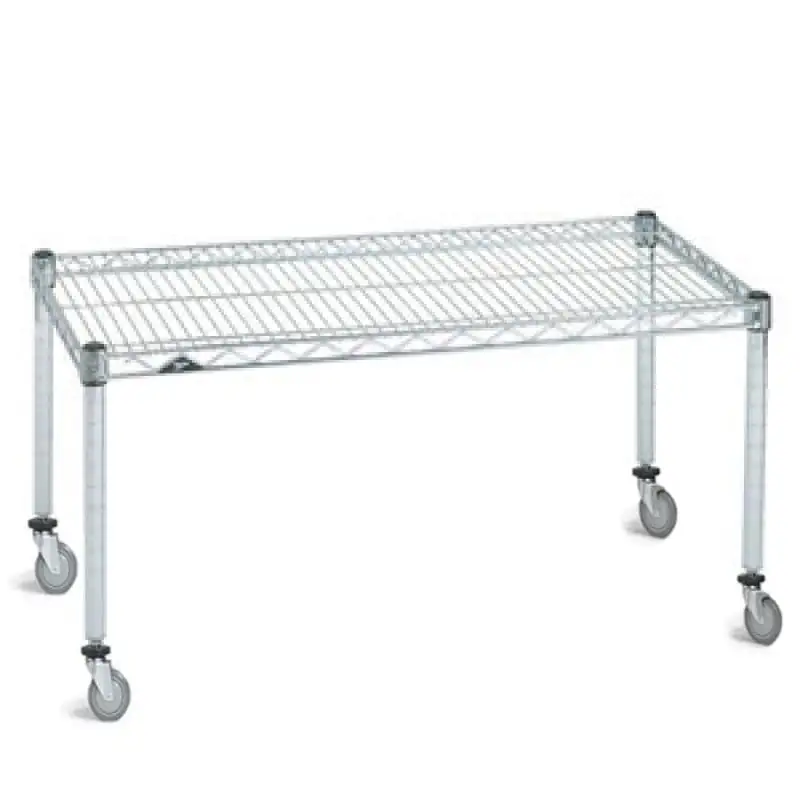 14 Deep x 30 Wide x 20 High Chrome Mobile Dunnage Rack