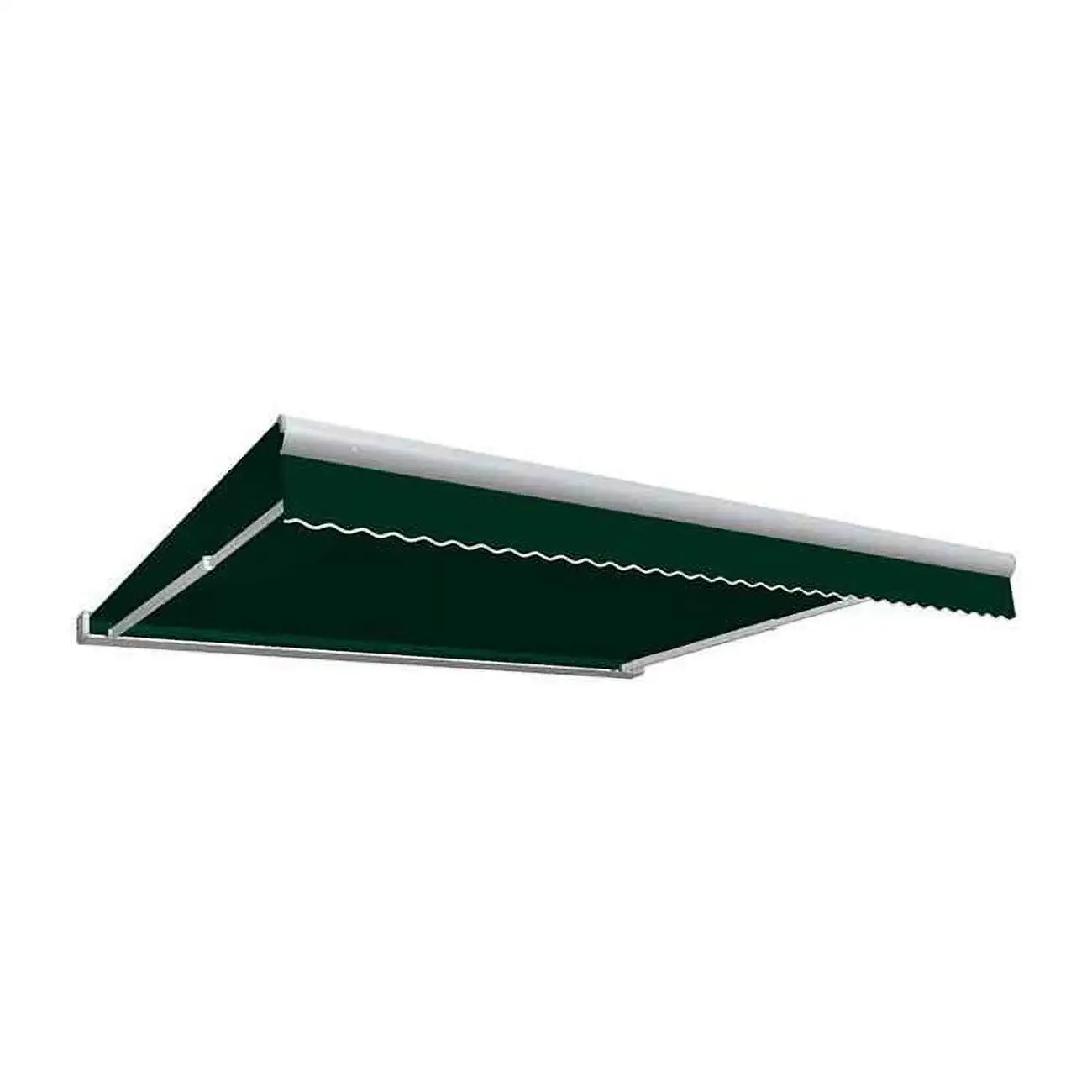 14 ft. Key West Full Cassette Manual Retractable Awning. Forest Green - 120 in.