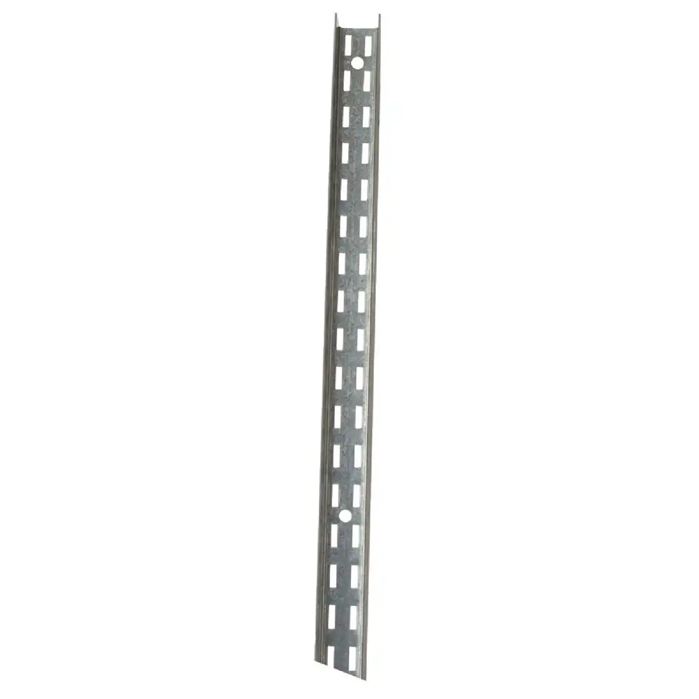 1PACK John Sterling Fast-Mount 72 In. Galvanized Steel Double-Slot Shelf Standard