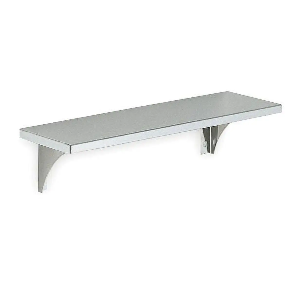 1pack ZoroSelect 4WMK4 Utility Shelf. Satin. 4-1/8x18x5-3/16In