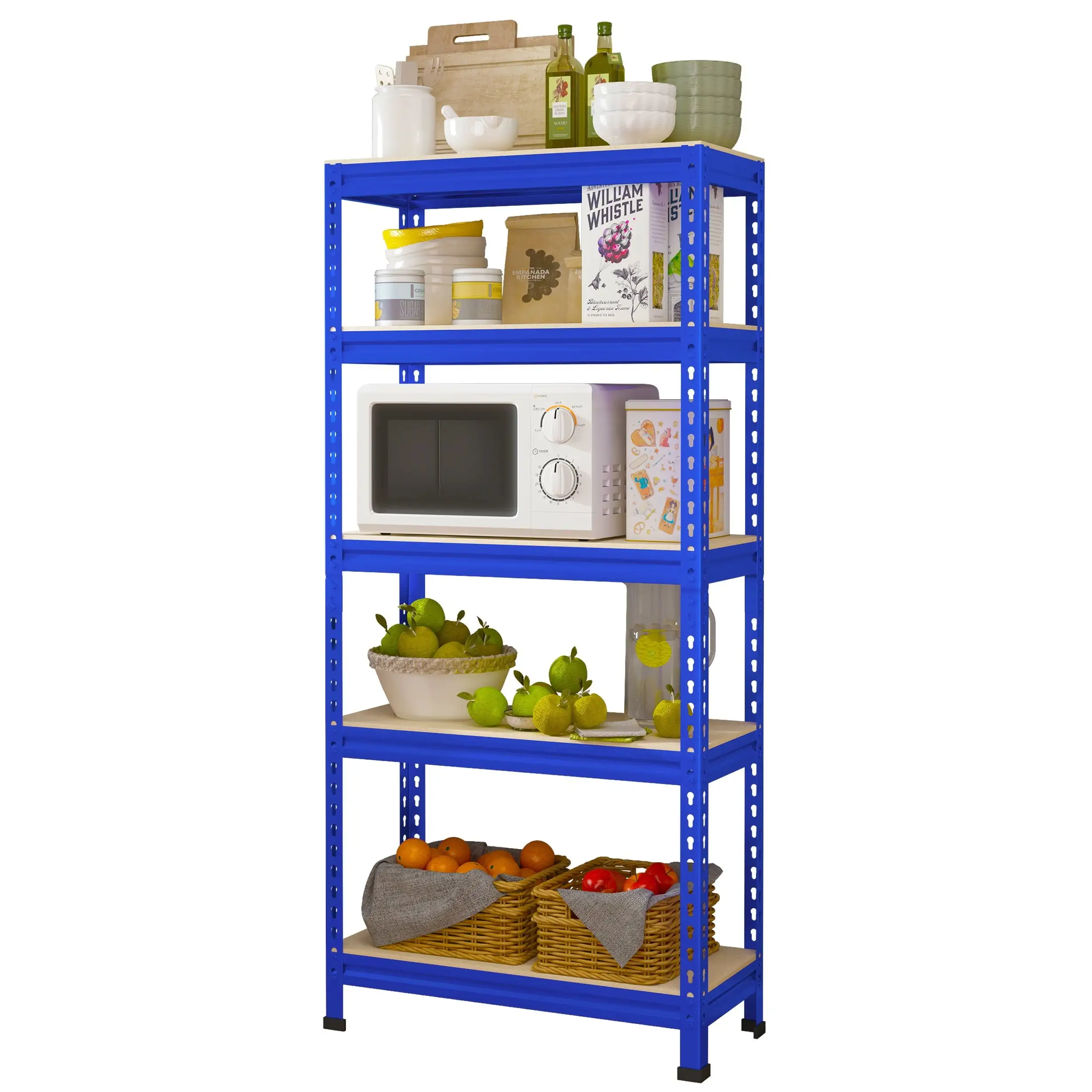 1pc Storage Shelves 5 Tires. Adjustable Metal Storage Shelving. Heavy Duty Shelf For Garage. 1325lbs. 27.5x 12x 59