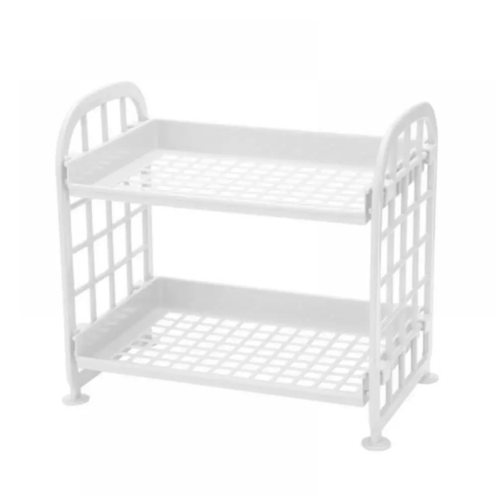 2 Tier Slim Storage Rack. 2 Tier Bathroom Organizers Utility Storage Holder Shelves Mobile Shelving Unit Organizer for Office. Kitchen. Bedroom. Bathroom. Laundry Room