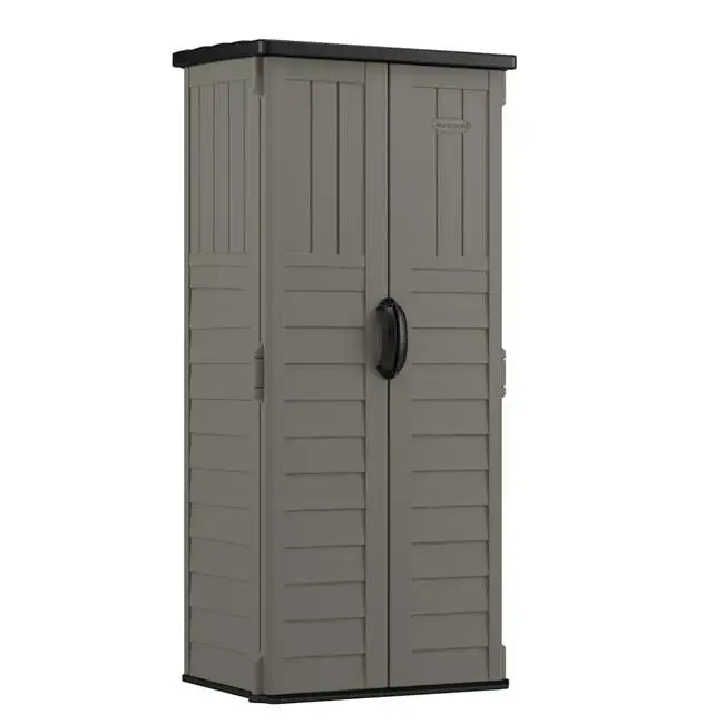 2 ft. 8 in. x 2 ft. 2 in. Vertical Shed - Stone Gray