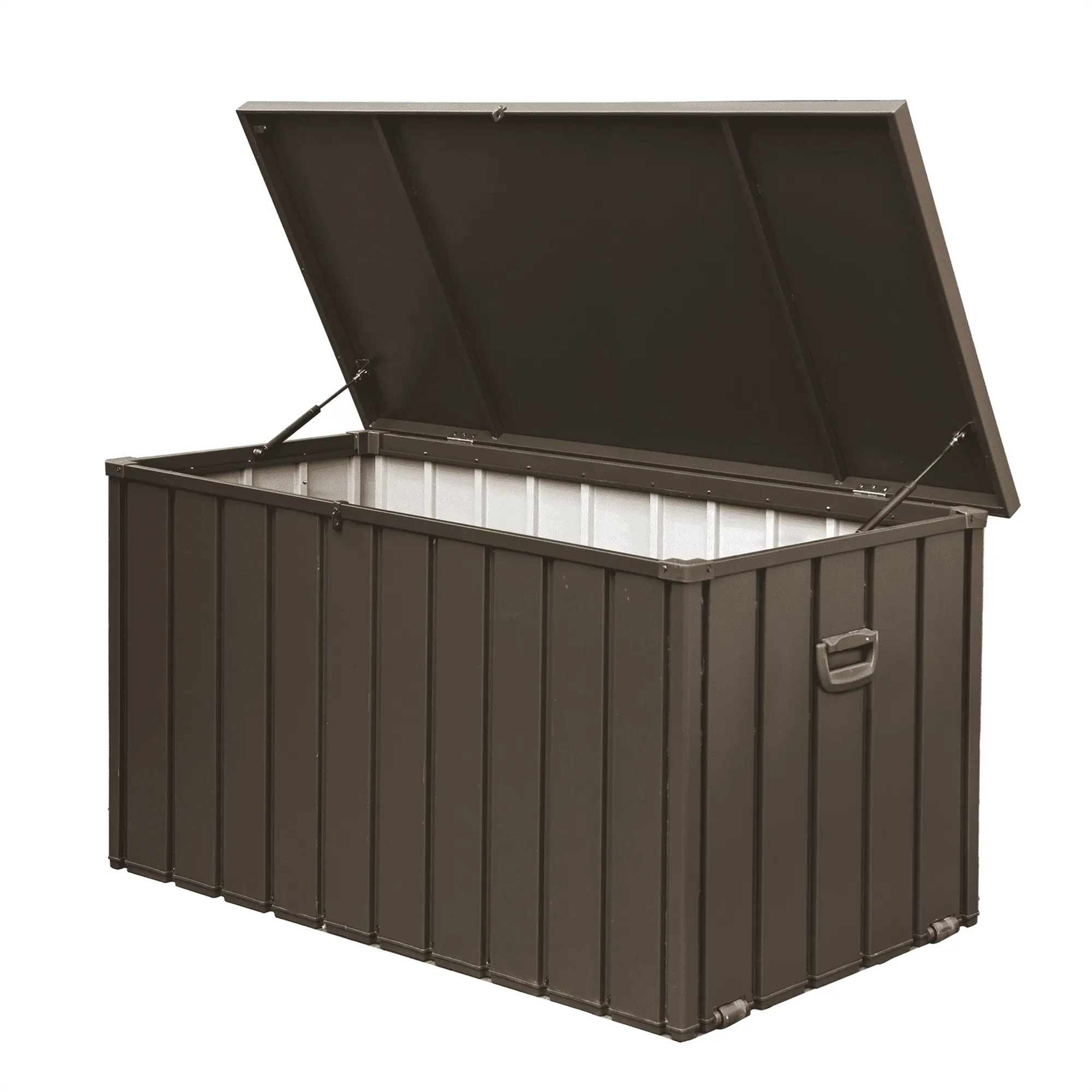 200 Gallon Outdoor Storage Deck Box Waterproof. Large Patio Storage Bin for Outside Cushions. Throw Pillows. Garden Tools. Lockable (Dark Brown)