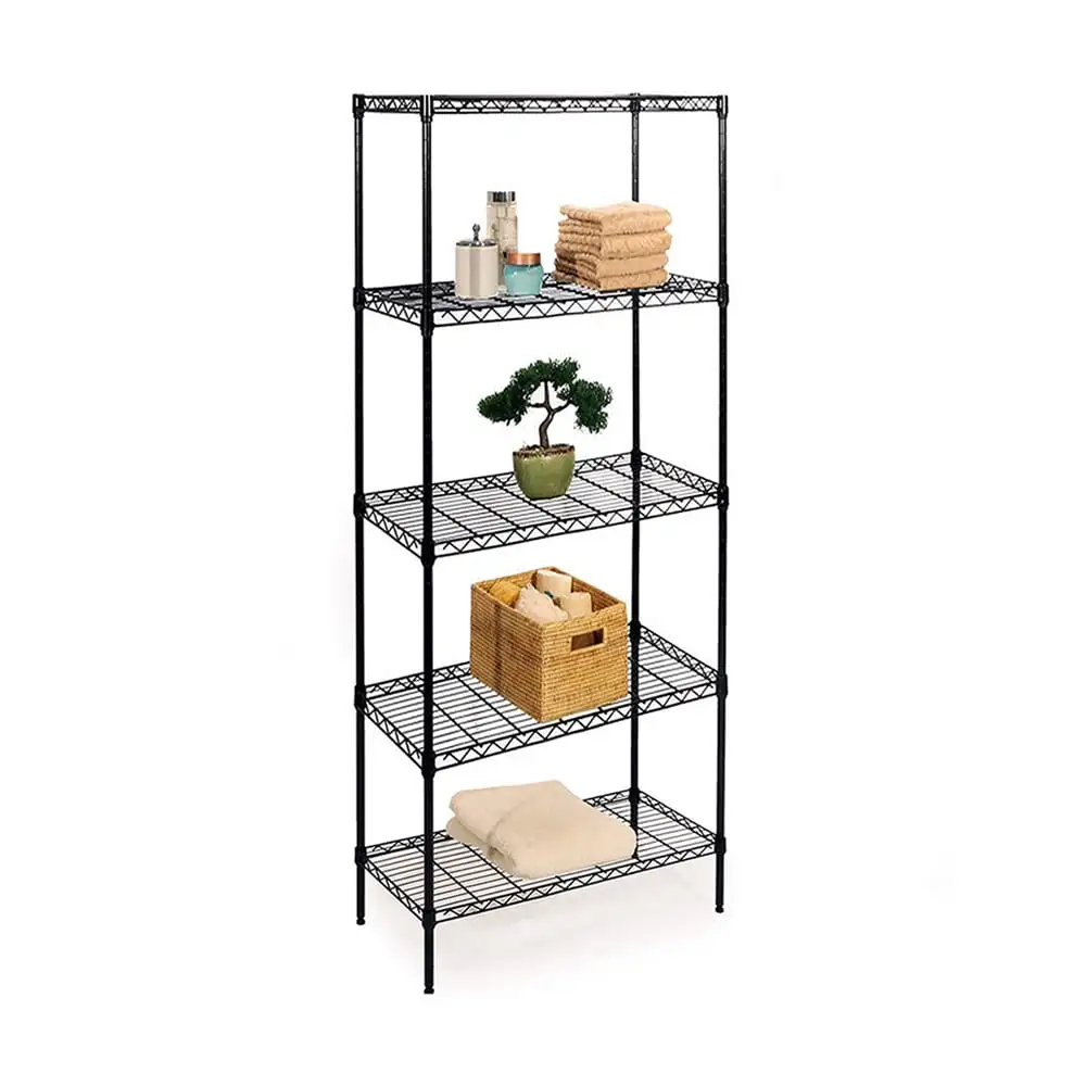 21 x 11 x 59 5 Shelf Metal Storage Rack. SEGMART Heavy Duty Wire Storage Shelf for Kitchen. Sturdy Bakers Rack for Holding Books Pots Pans Stand Mixers Microwaves Dishes Bowls . Q0559