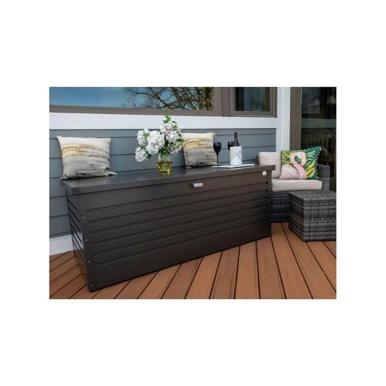 210 gal Leisure Time Deck Box - Dark Gray