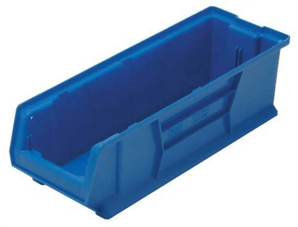 24 Pack of 12 Deep x 8 Wide x 4 High Blue Shelf Bins