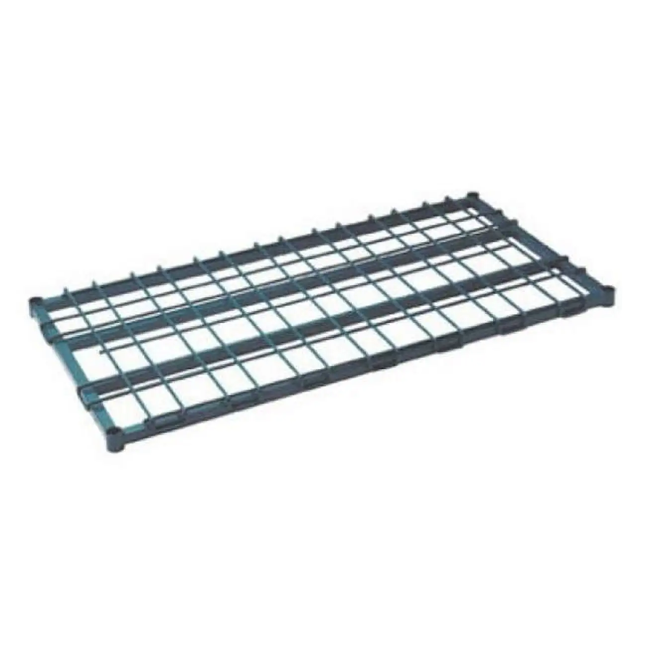 24 in. W x 48 in. L Dunnage Shelf Heavy Duty with Wire Mat - Green