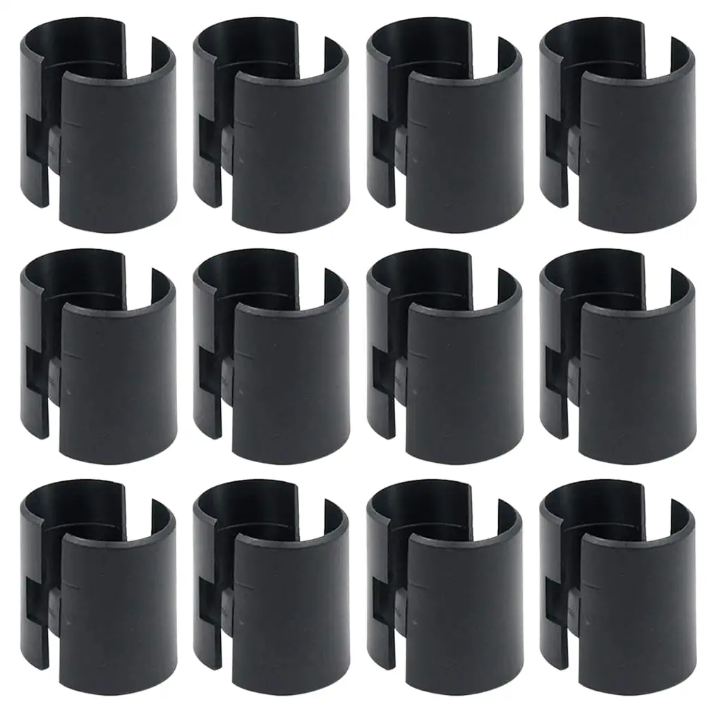 24pcs Wire Shelf Split Sleeves Metal Rack Locking Clamp Post Wire Shelf Lock Clips