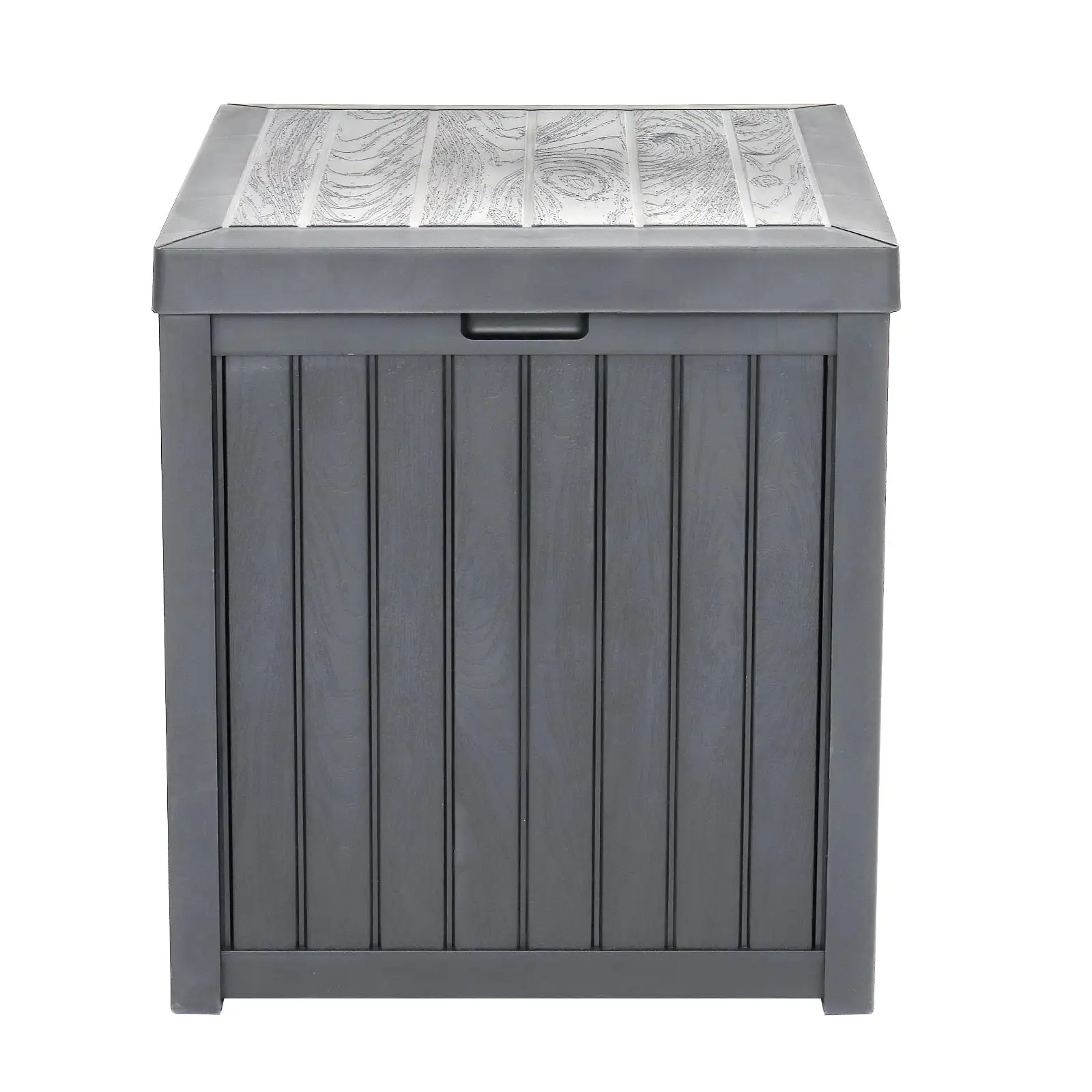 Kmowoo 51gal 195L Outdoor Garden Plastic Storage Deck Box Chest Tools Cushions Toys Lockable Seat Waterproof