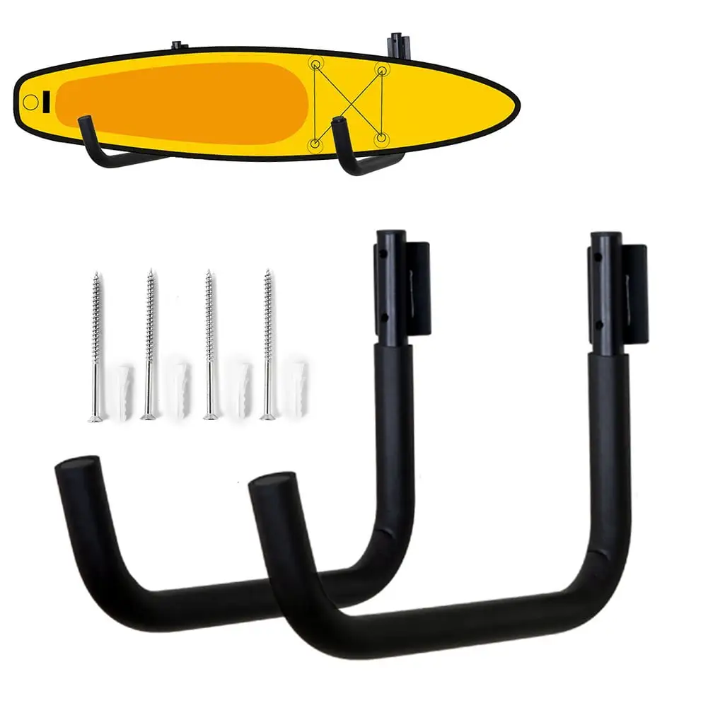 2PCS Kayak Wall Mount Storage Hooks Garage Canoe Surfboard Organizer Accessories