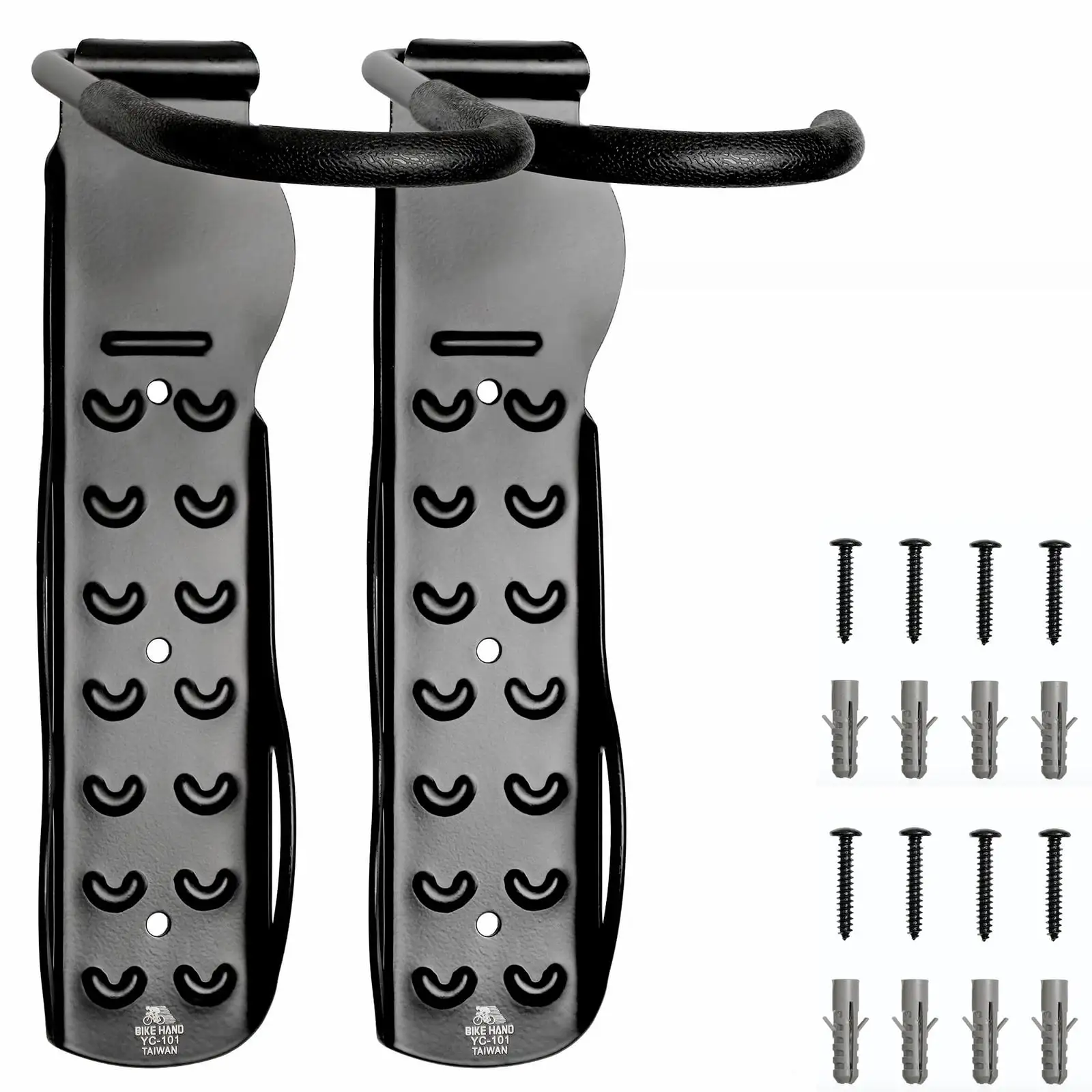 2xBike Hanger Bicycle Wall Hook Mount Holder Garage Vertical Rack Indoor Storage