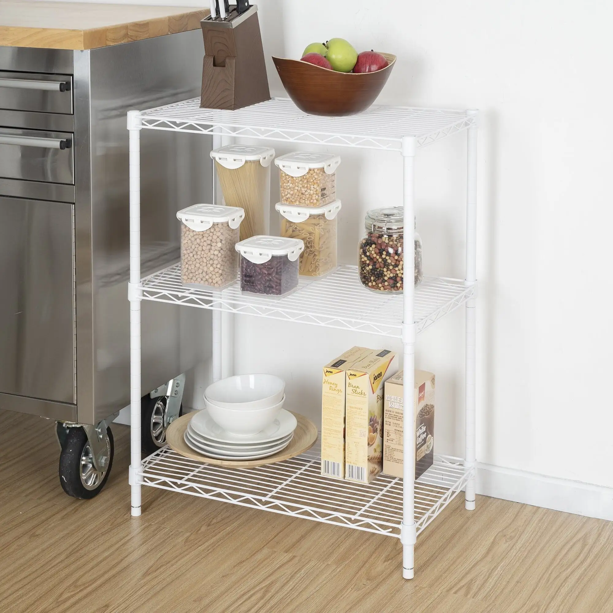 3-Tier Multipurpose Wire Shelving Rack