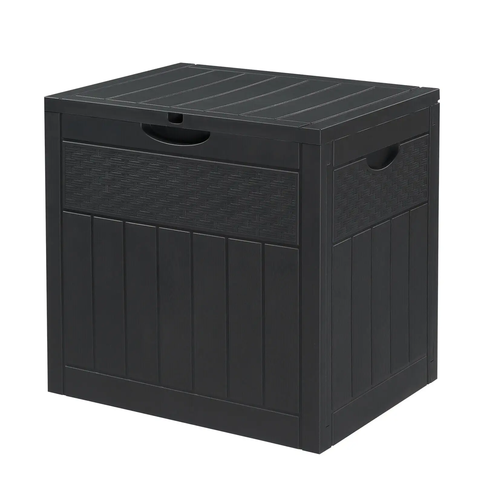 33 Gallon Deck Box For Patio Furniture. Pool Accessories. Outdoor Toys. Grey