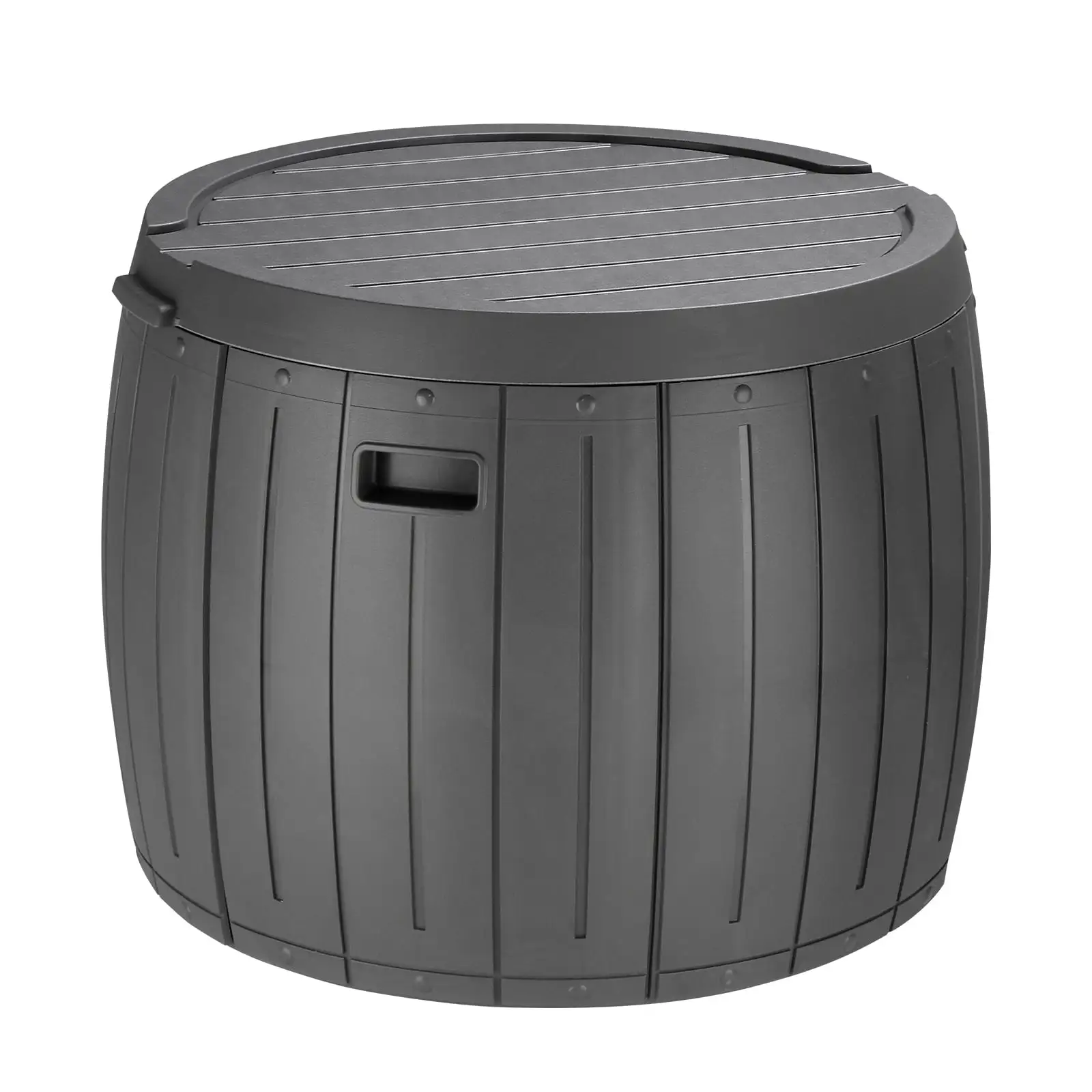 36 Gallon Grey Outdoor Storage Deck Box for Patio Furniture. Garden Tools. and Pool Accessories