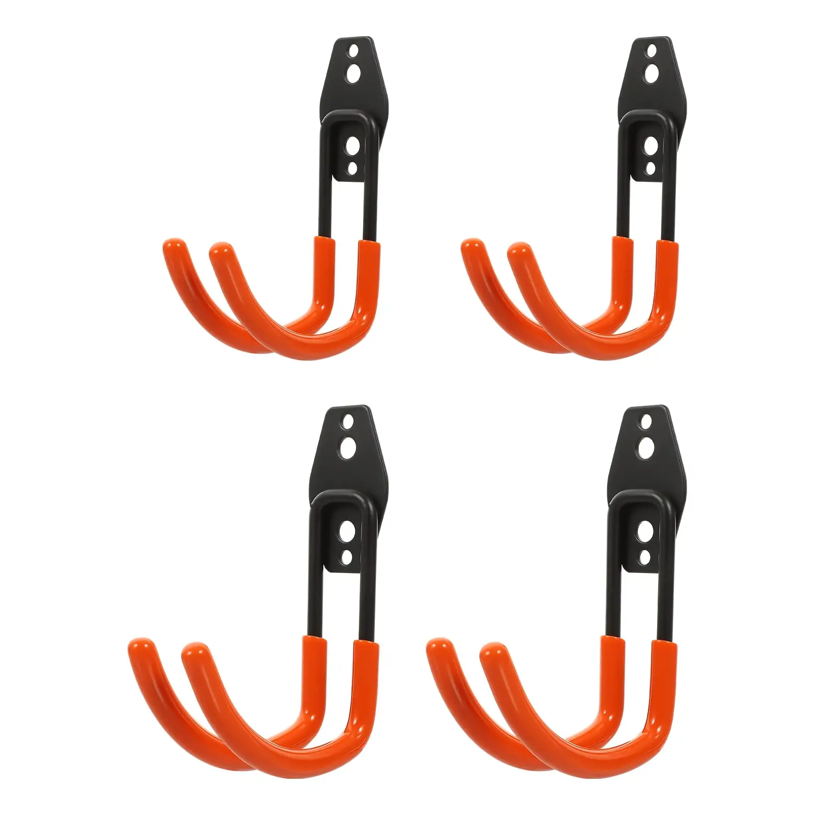 4 Pcs Heavy Duty Hooks Coat Hangers Wall Mounted Garage Bike for Clothes Rack Ladder