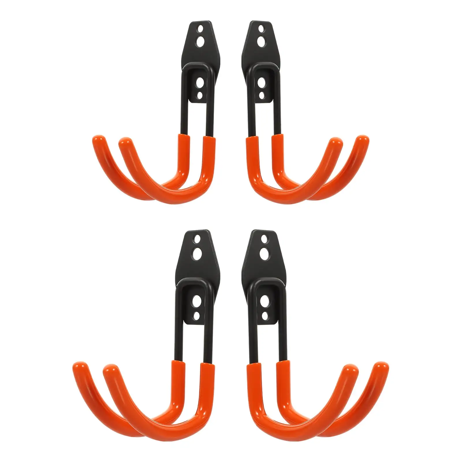 4 Pcs Metal Hangers Ceiling Hooks Heavy Duty Garage Storage Bike for Wall Coat Ladder Shepherd