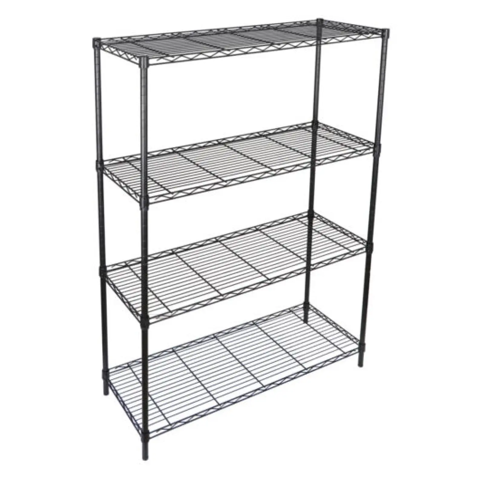 4 Shelf Adjustable Heavy Duty Storage Shelving Unit Steel Organizer Wire Rack