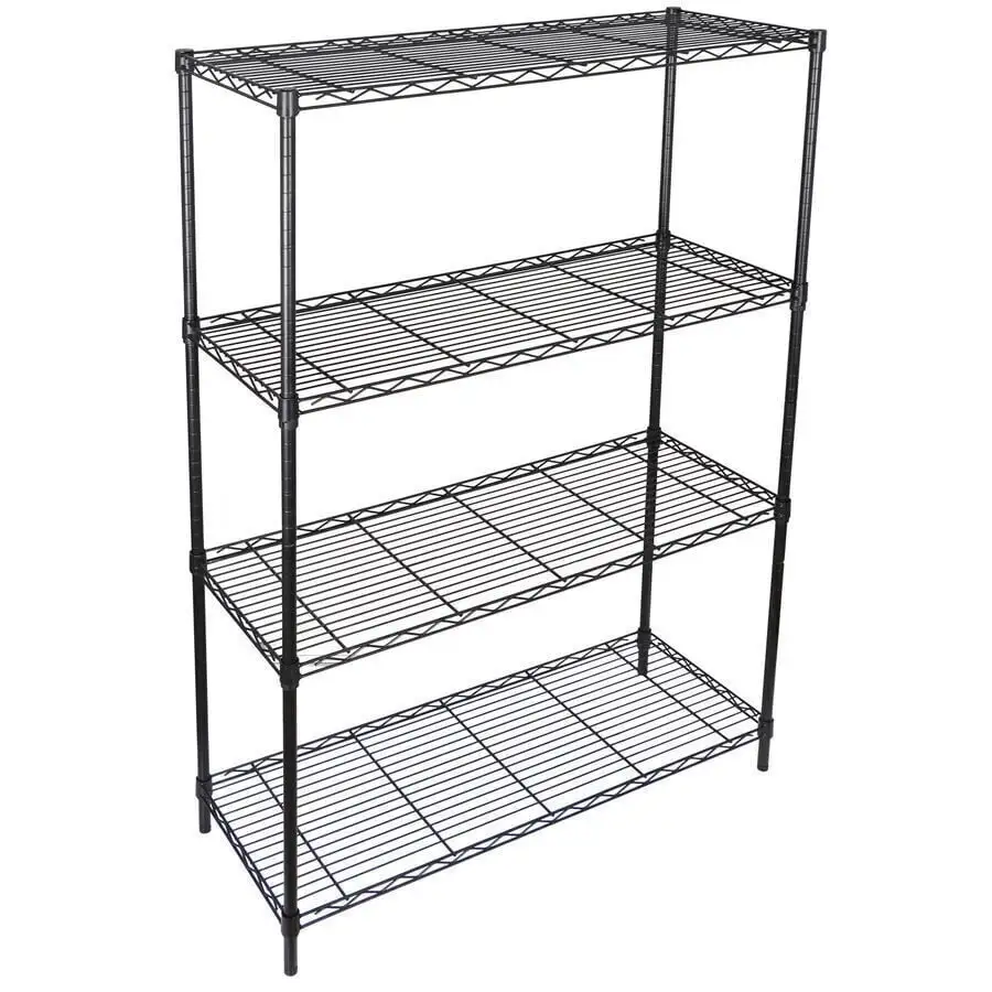 Adjustable Heavy Duty Wire Shelving Storage. 4 Shelves