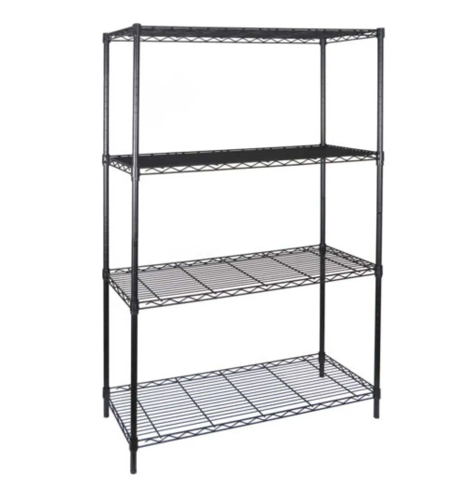 4-Shelf Metal Wire Shelving Rack Shelf Adjustable Heavy Duty Storage Organizer