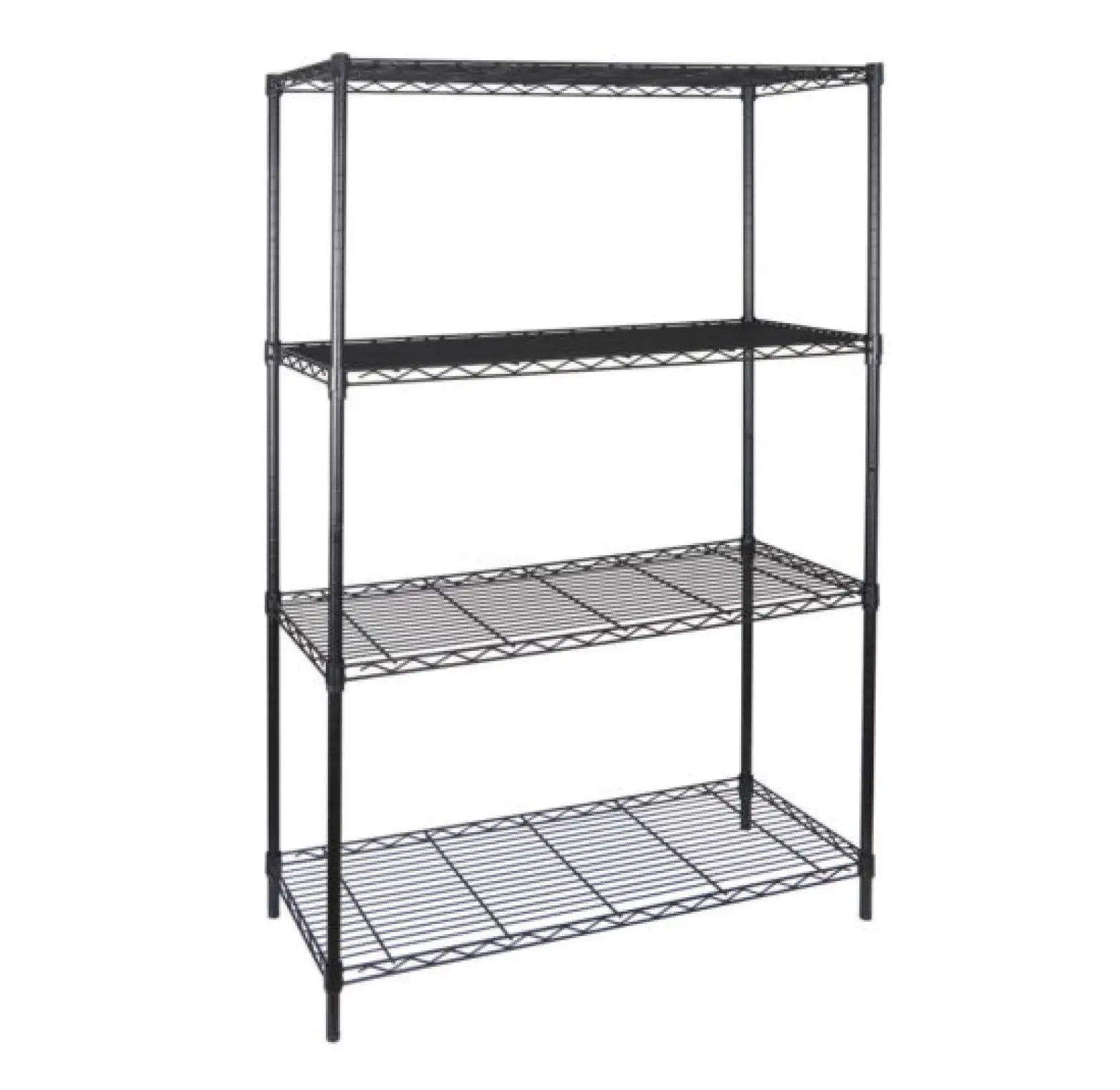 4-Shelf Metal Wire Shelving Rack Shelf Adjustable Heavy Duty Storage Organizer