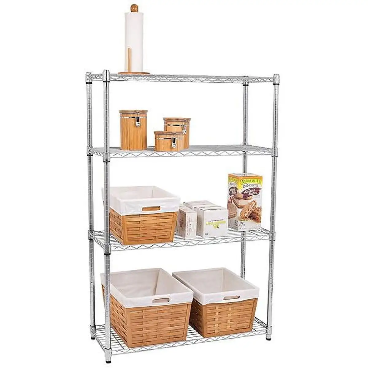 4-Shelf Storage Shelving Unit. Metal Wire Rack Shelving. Wire Rack for Storage. Laundry Room Storage Unit. Garage Storage Shelving. Kitchen Appliance Storage Stand. Garage Shelves. Chrome