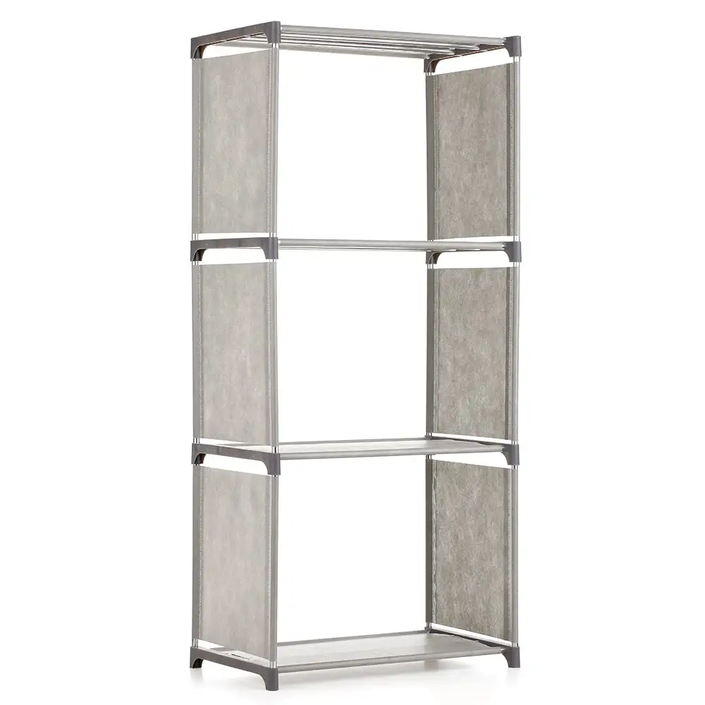 4-Tier Bookshelf - Shelving Unit and Storage Organizer for Books and Bins Display