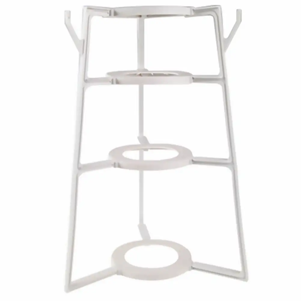 4 Tier Plastic Storage Rack Light Duty Shelf Unit Kitchen Storage Rack