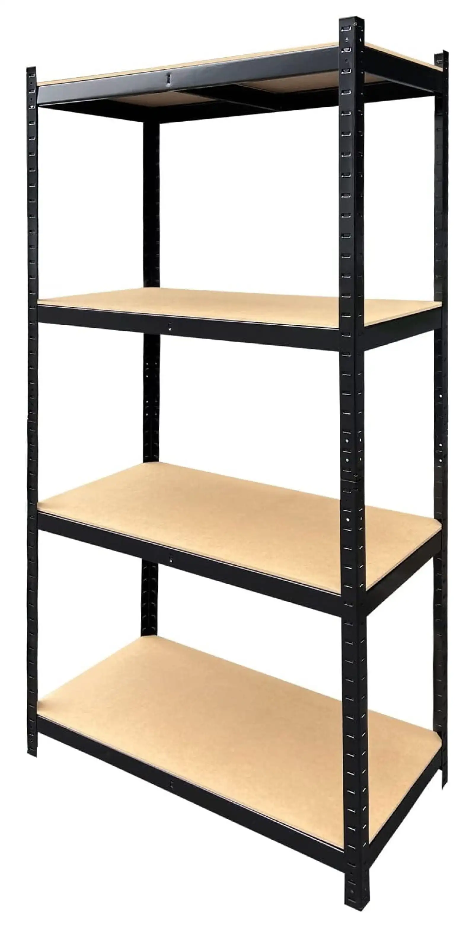 4 Tier Shelving for Garages and Sheds with MDF Boards 1411lb Load Capacity Racking Storage Shelving Unit Plug-in System Shelving Units for Storage Garage Shelving Units (63.8x31.5x15.7)