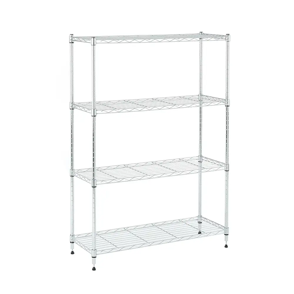 4 tier chrome shelving 11.8x33.5x45.5in