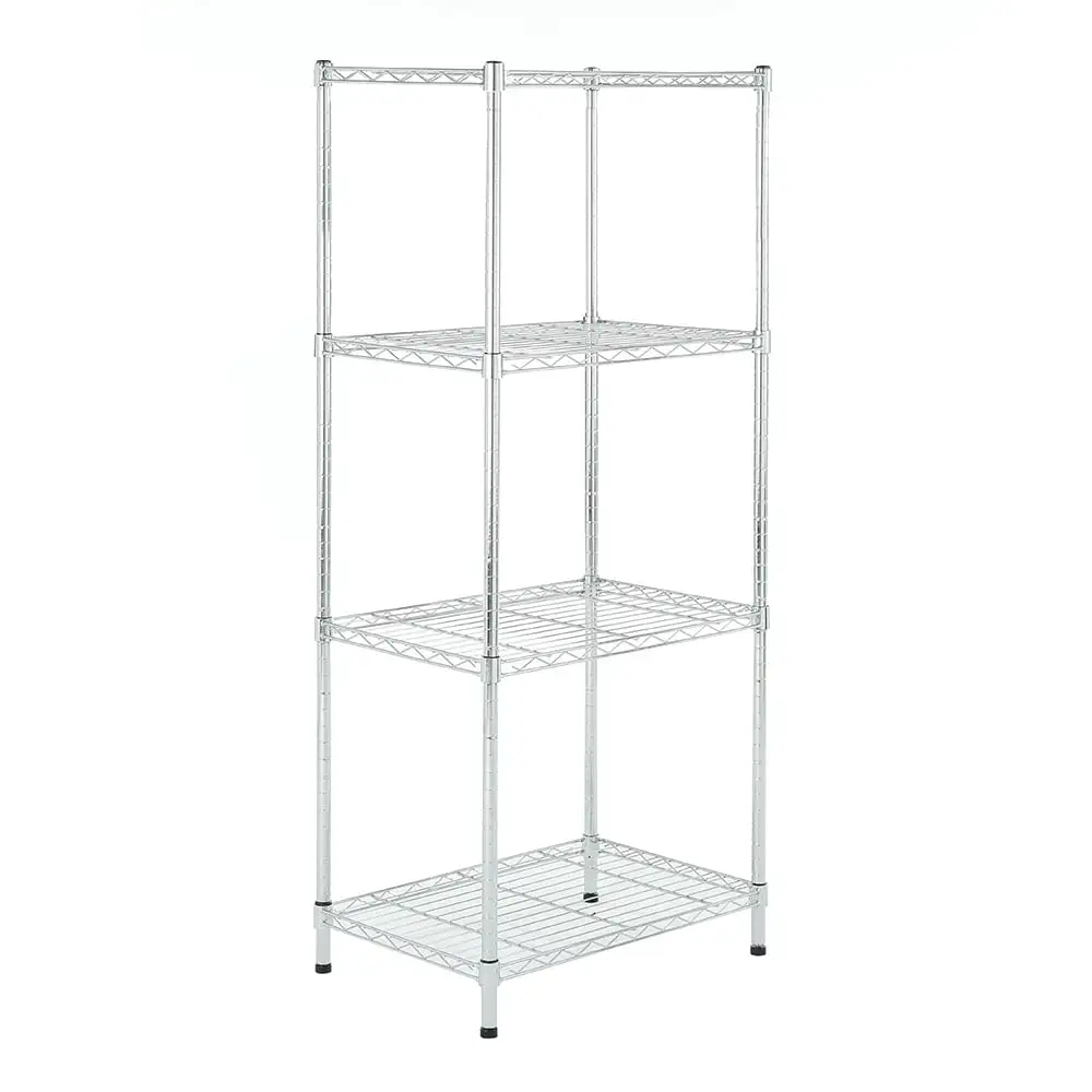 4 tier chrome shelving 15.7x23.6x54.4in