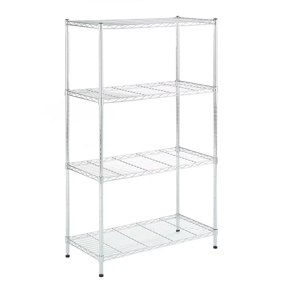 4 tier chrome shelving 15.7x33.5x54.4in