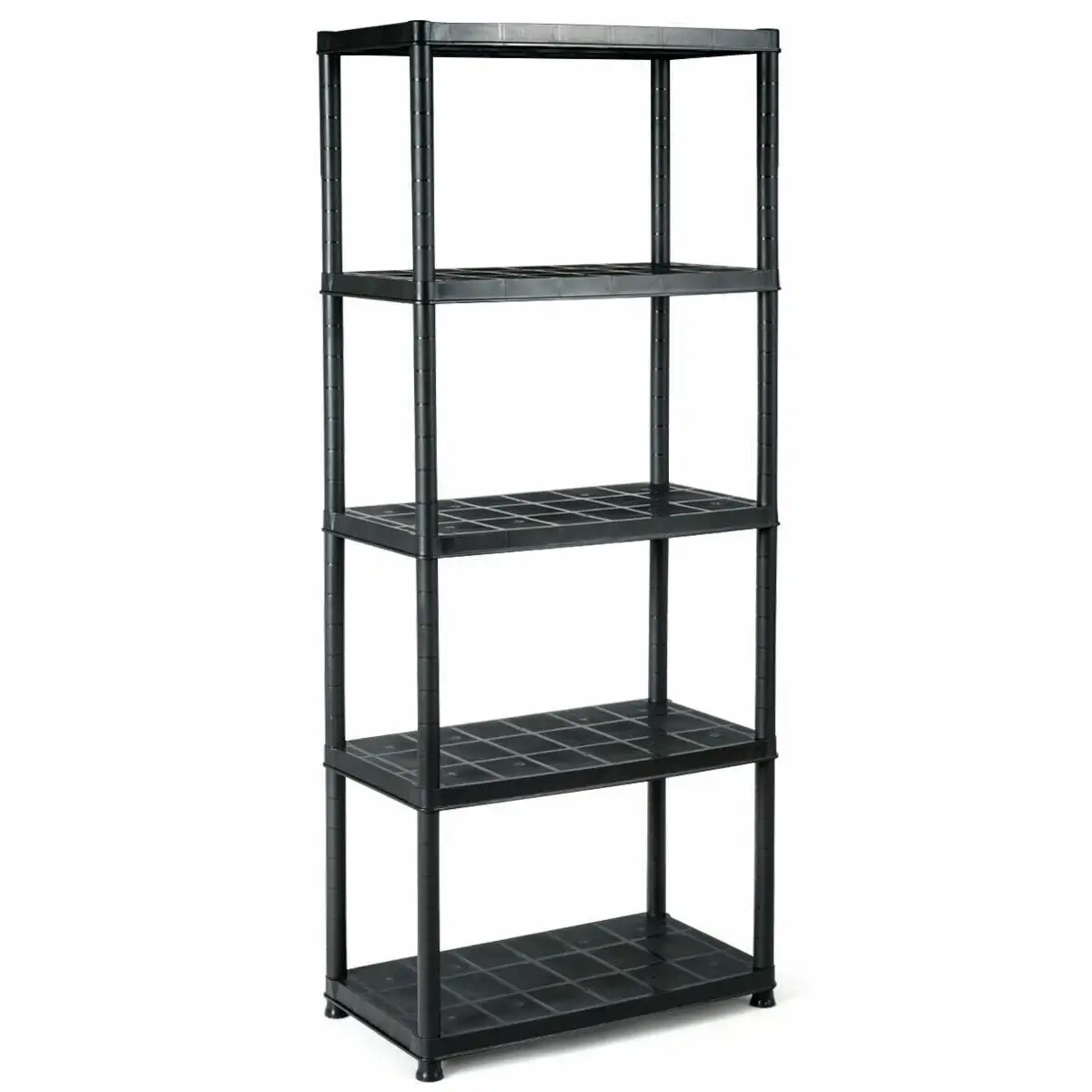 5-Tier Freestanding Heavy Duty Storage Shelving Rack - 33.5L x 16W x 73H in Black