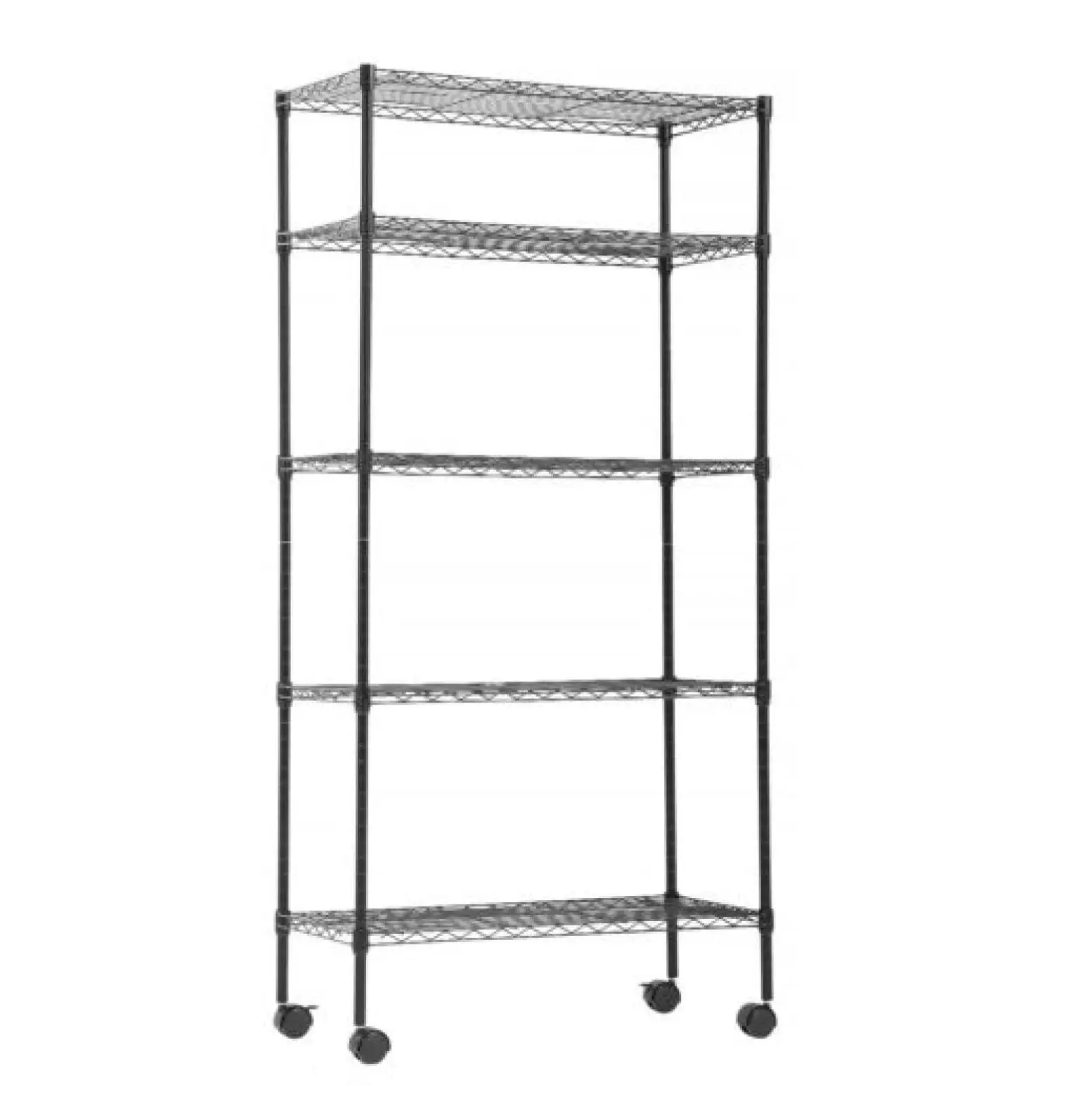 5-Shelf Adjustable Heavy Duty Storage Shelving Unit Metal Organizer Wire Rack