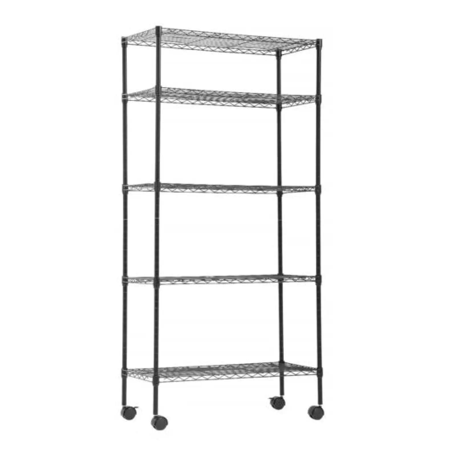 5-Shelf Adjustable Heavy Duty Storage Shelving Unit Metal Organizer Wire Rack