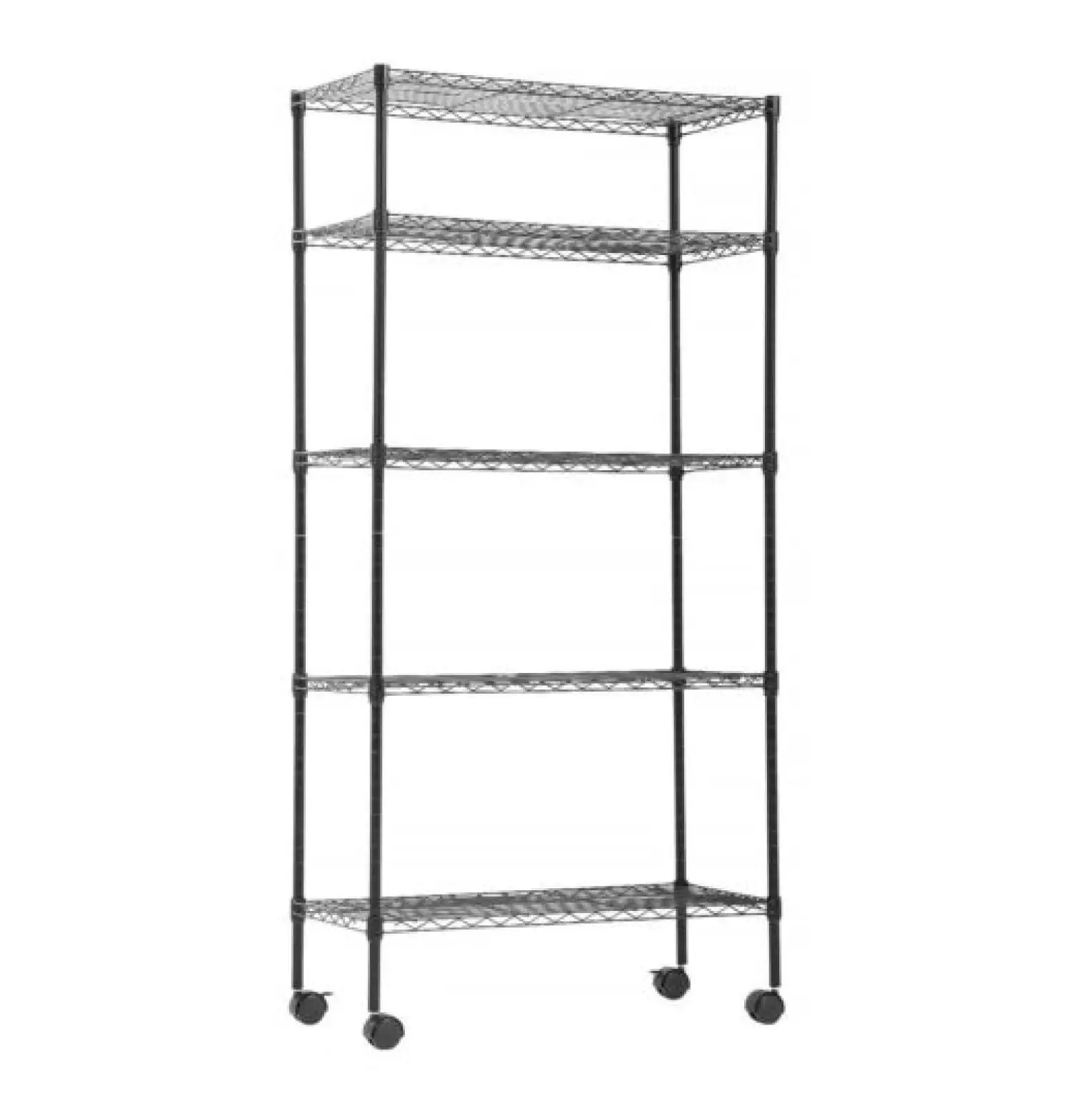 5-Shelf Adjustable Heavy Duty Storage Shelving Unit Metal Organizer Wire Rack