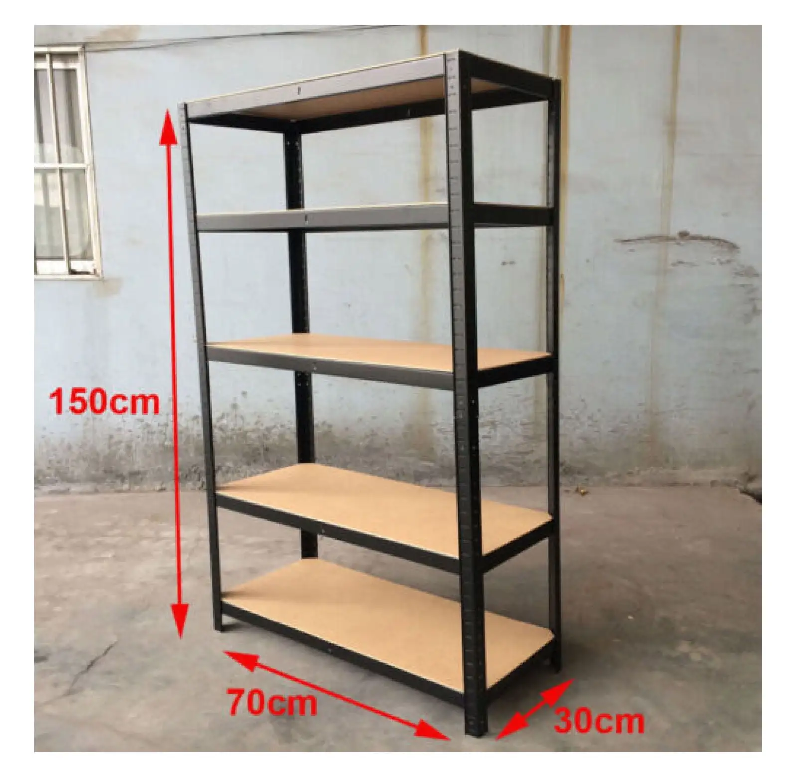 5-Tier Steel Heavy Duty Garage Shelving Units Metal Storage Shelf Rack Organizer