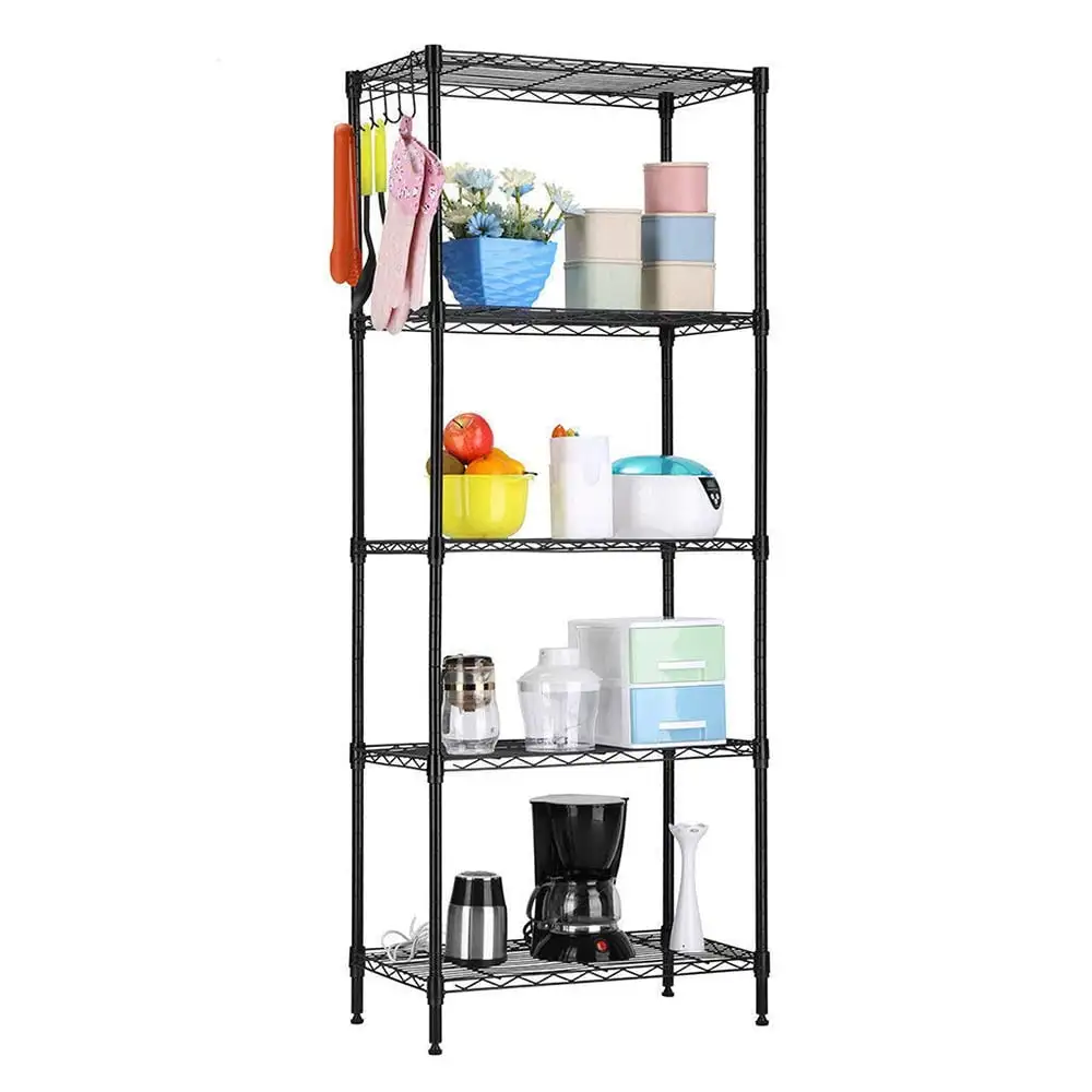 5 Tier Storage Shelf Unit. HOMLIXRY Changeable Storage Shelves Floor Standing Carbon Steel Storage Rack Bookcase Vintage Industrial Bookshelf Rack Organizer 2500lbs Capacity. 21.3Lx11.4Wx59H