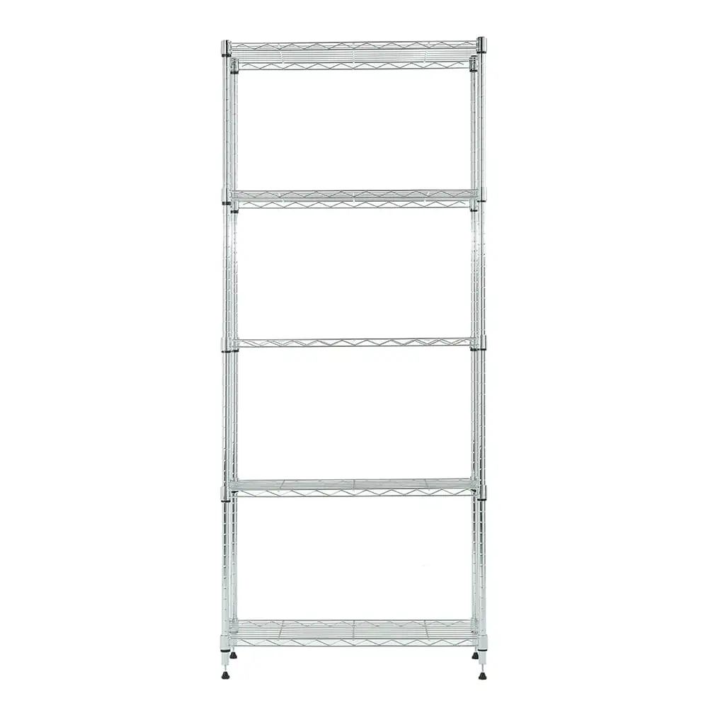 5 tier chrome shelving 11.8x25.6x59in