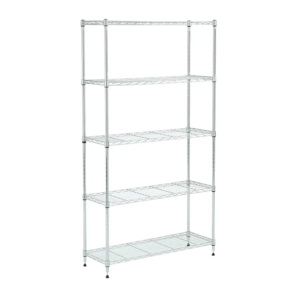 5 tier chrome shelving 11.8x33.5x59in