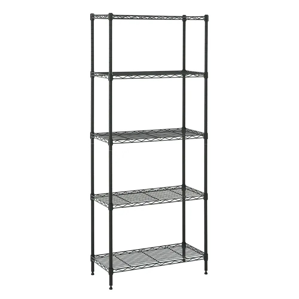 5 tier grey shelving 11.8x25.6x59in