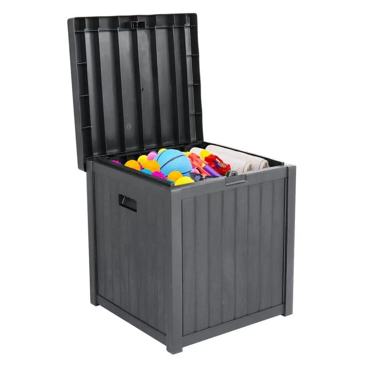 51-Gallon Outdoor Deck Box. Waterproof Storage Container Storage Bins. Deck Box with Seat for Patio Cushions Garden Tools Pool Toys. Outdoor Storage Box with Lockable Lid for Patio. Garage. Yard