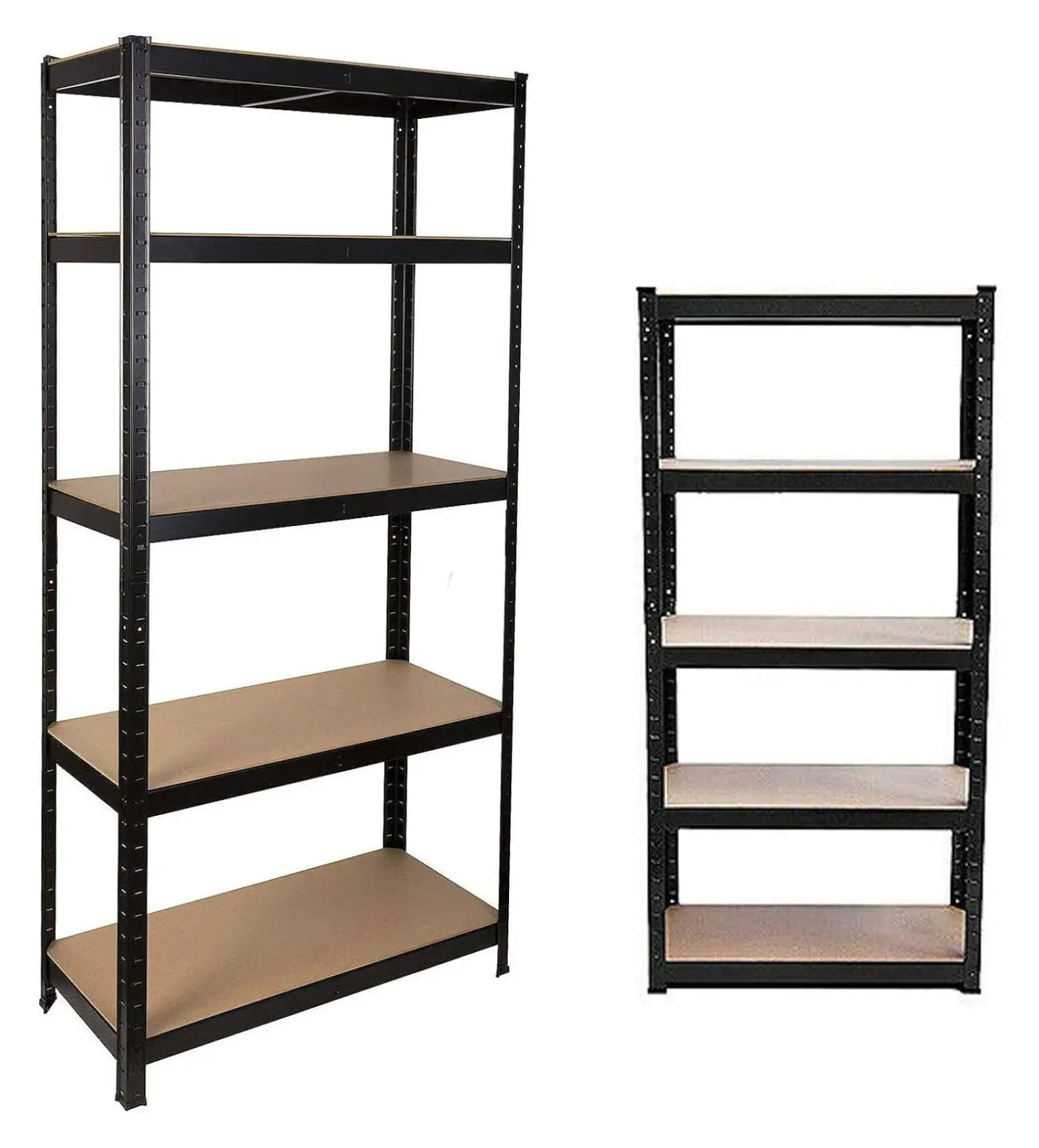 59 Storage Shelves. Heavy Duty Steel Frame 5-Tier Garage Shelving Unit. Metal Multi-Use Storage Rack for Home/Office/Dormitory/Garage. Adjustable Height Bolt- Easy Installation