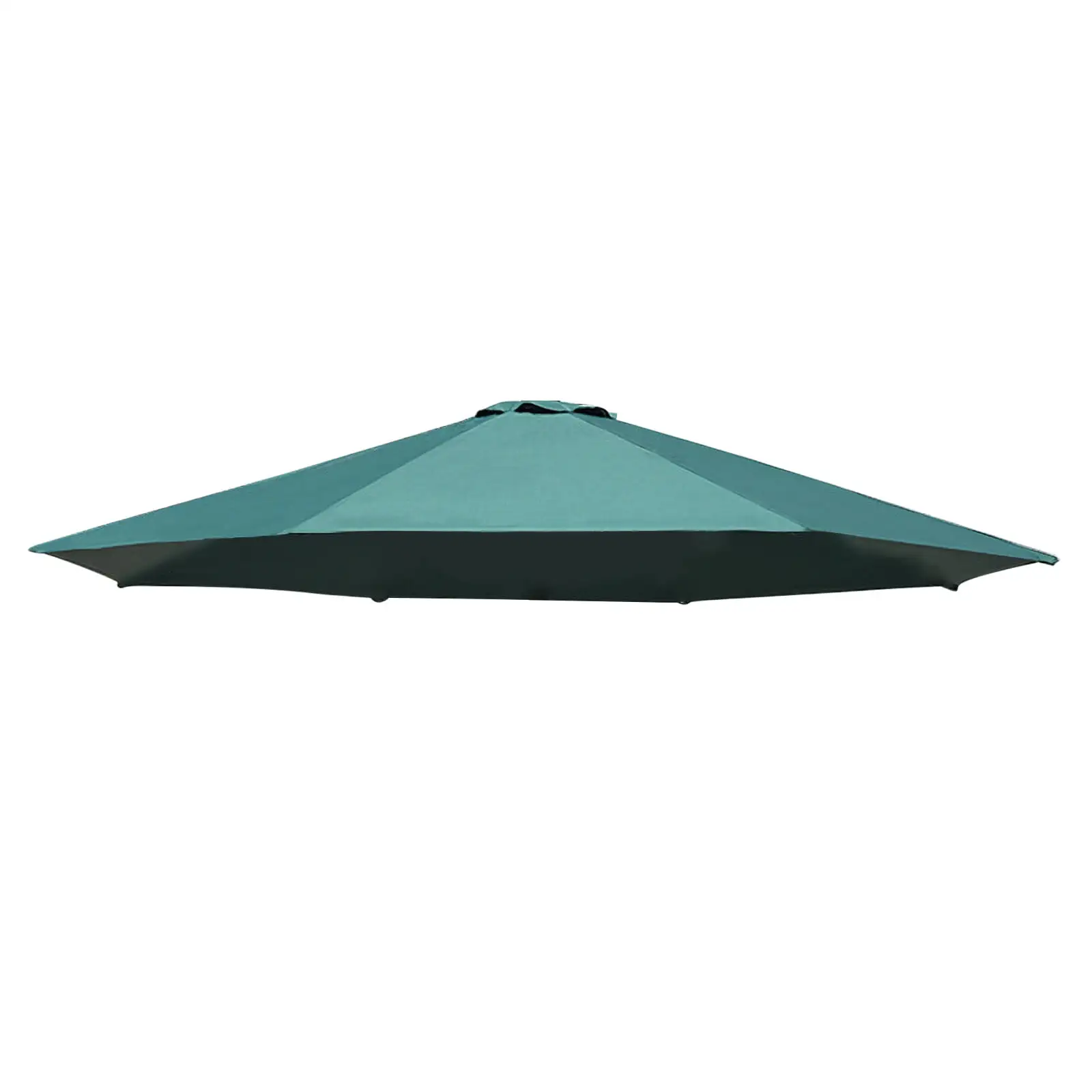 6 Rib Outdoor Patio Umbrella. Large Rectangular Sided Market Table Umbrellas with Crank Handle for Deck Pool