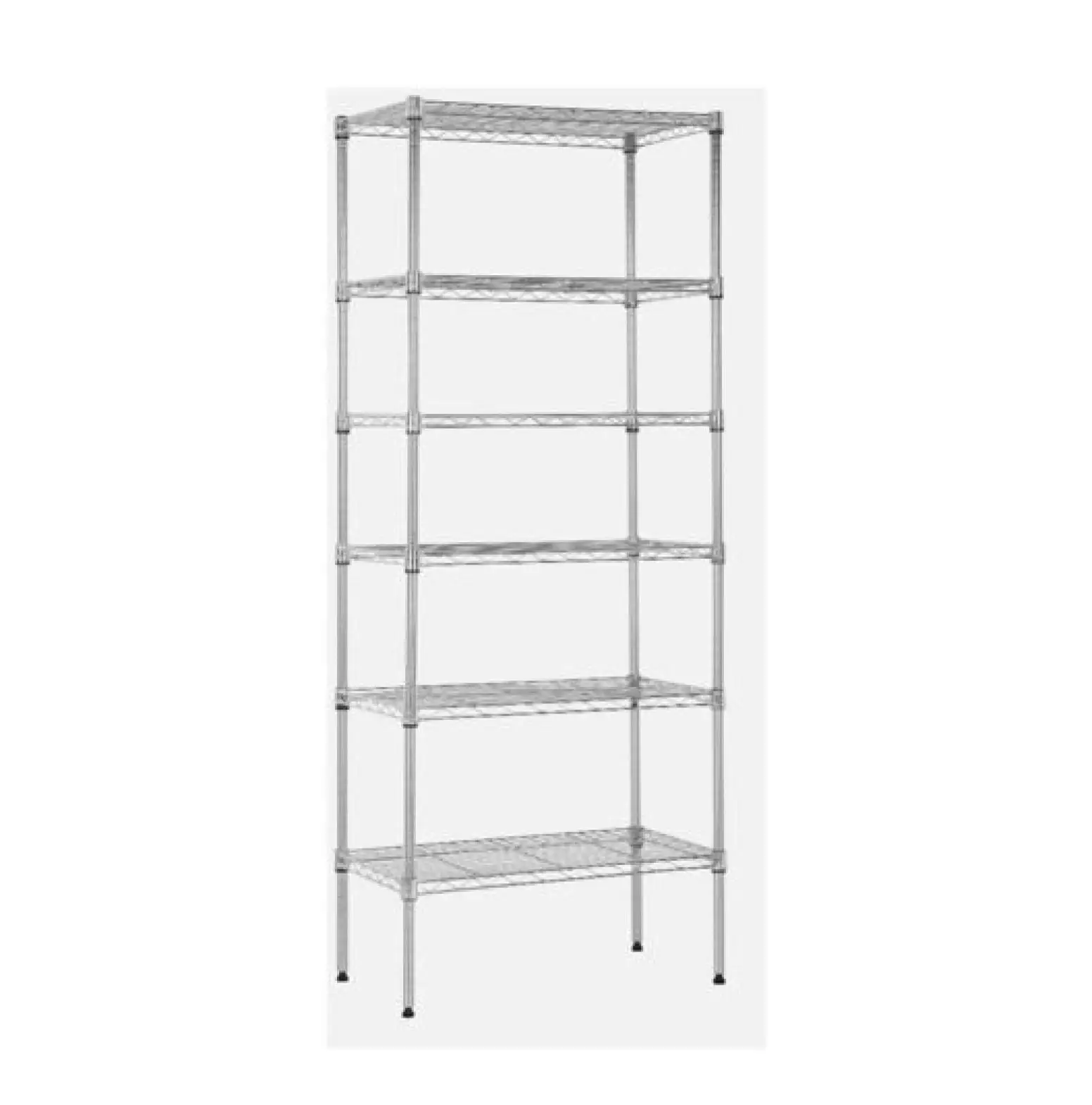 6 Tier Wire Shelving Unit Adjustable Storage Shelves Metal Shelf Utility Shelf